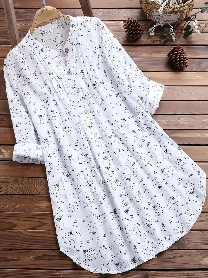 Damen Sommerkleid Blumenmuster Größe M Leicht Polyester-2