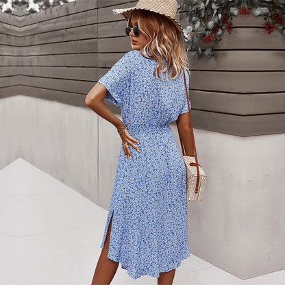 Damen Sommerkleid Blumenmuster Größe M Polyester-3