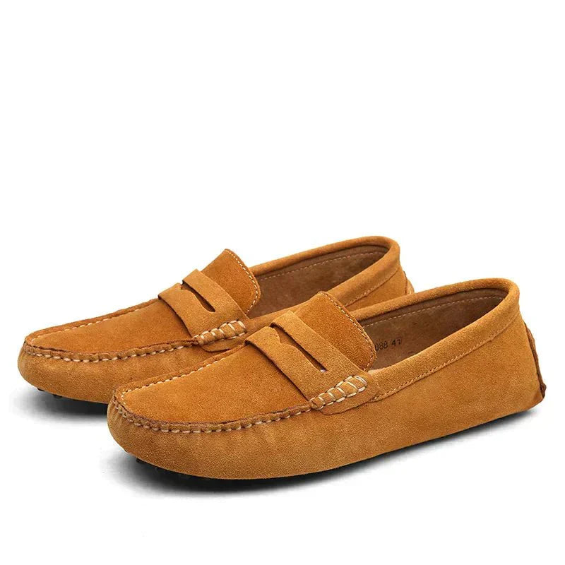 Variant image for Herren Slipper Beige Größe 42 Wildleder Atmungsaktiv Schlupfschuhe-30