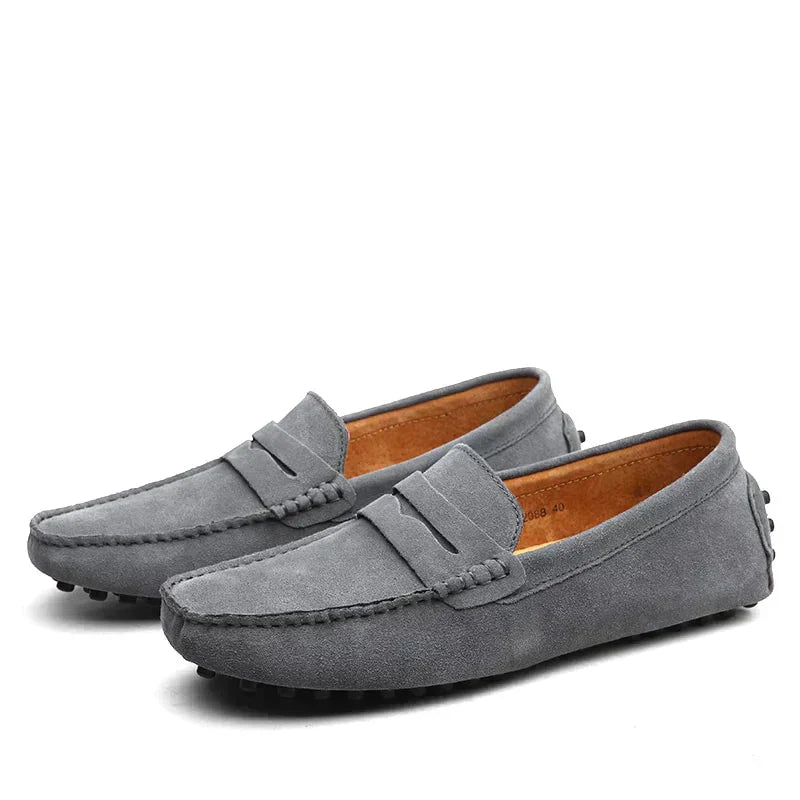 Variant image for Herren Slipper Beige Größe 42 Wildleder Atmungsaktiv Schlupfschuhe-31