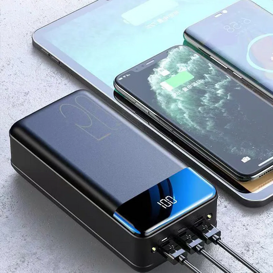 100.000mAh Powerbank mit Ultra-Kapazität & Schnellladefunktion – Mobiles Ladegerät für Smartphones, Tablets & Laptops