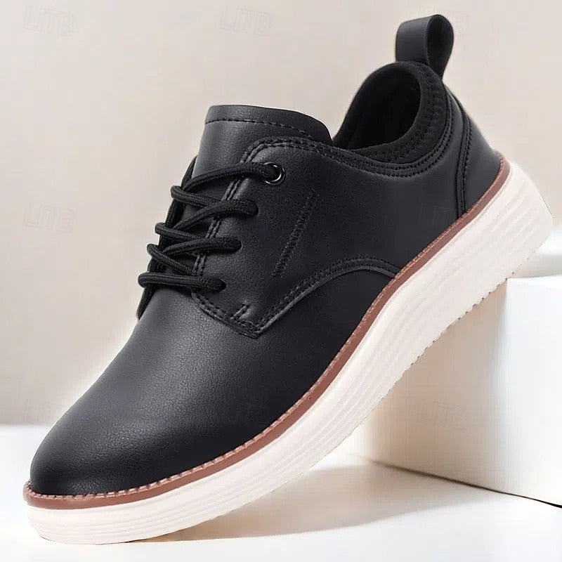 Variant image for Herren Oxford-Schuhe Schwarz Größe 42 Leder Atmungsaktiv Komfortabel Elegantes Design-19