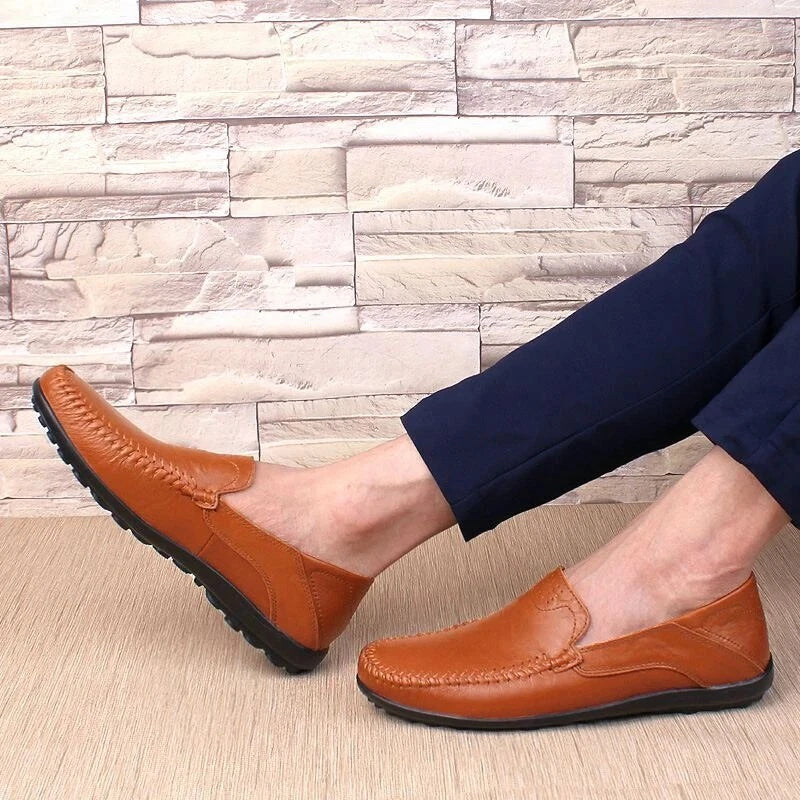 Variant image for Herren Sommerschuhe Braun Größe 42 Atmungsaktiv Leder Luftige Sommer Schuhe Herren-11