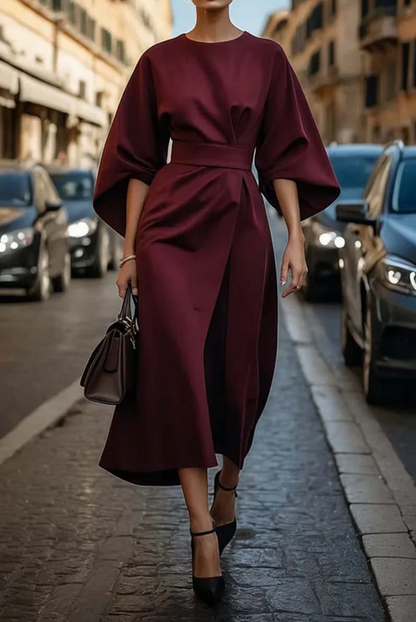 Sofia – Elegant women's dress with wide sleeves – Timeless, figure-hugging & ideal for special occasions