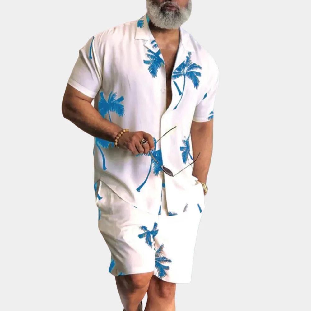 Variant image for Herren Set Schwarz Größe M Baumwolle 2-teiliges Sommer-Set für Männer-1