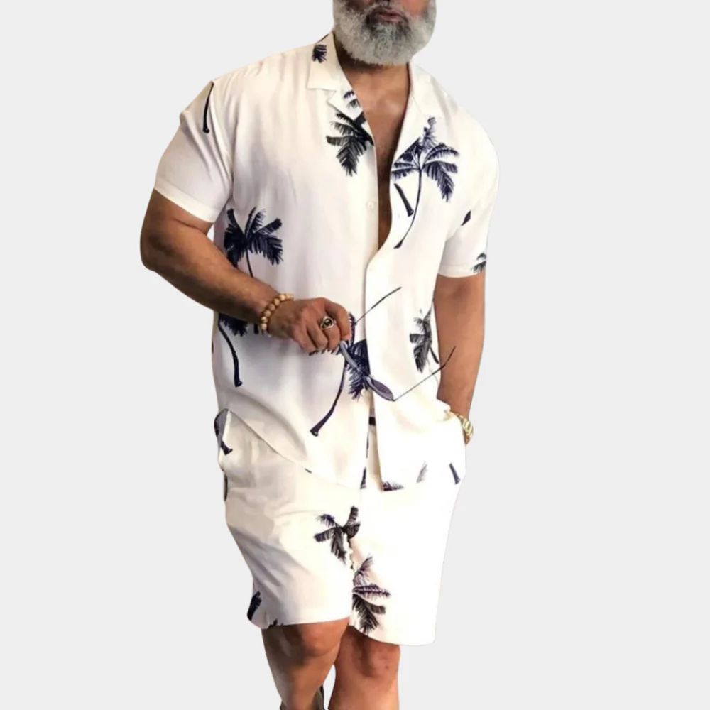 Variant image for Herren Set Schwarz Größe M Baumwolle 2-teiliges Sommer-Set für Männer-7