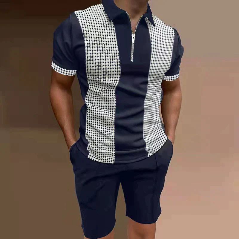Variant image for Herren Set Blau Größe M Baumwolle Atmungsaktiv Sportlich Elegant-31