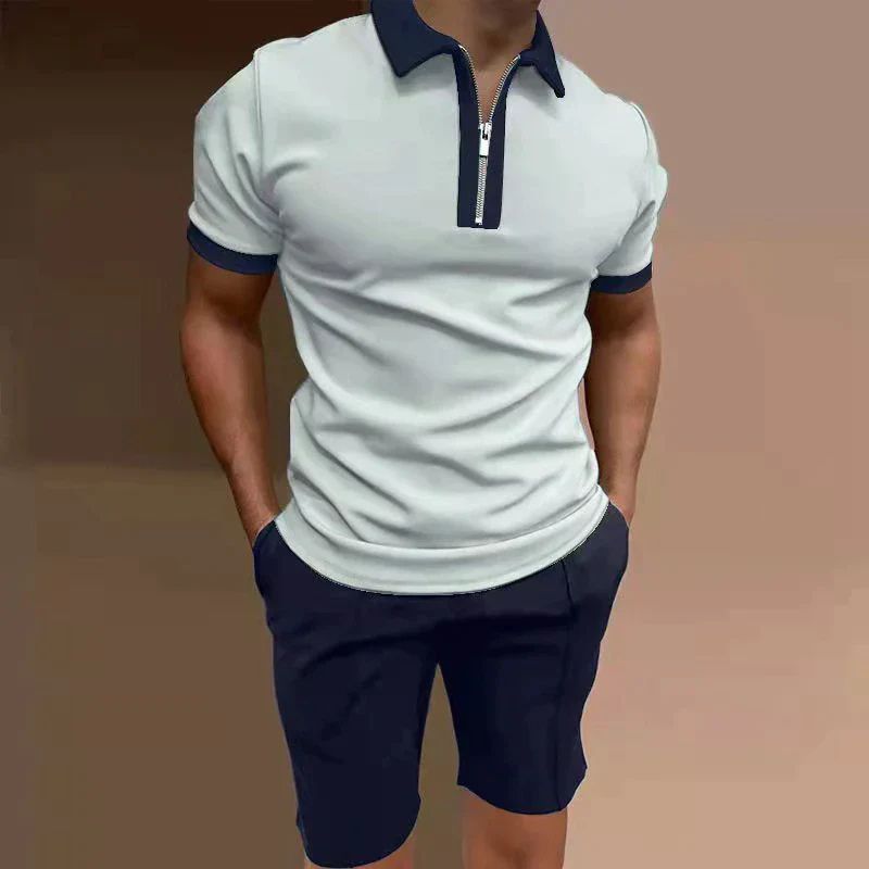 Variant image for Herren Set Blau Größe M Baumwolle Atmungsaktiv Sportlich Elegant-37