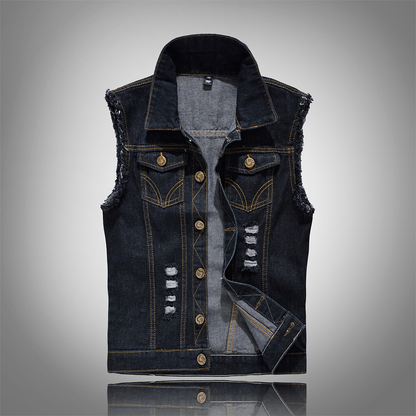 Stylish denim vest for men | Casual, versatile & comfortable