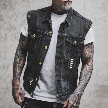 Stylish denim vest for men | Casual, versatile & comfortable