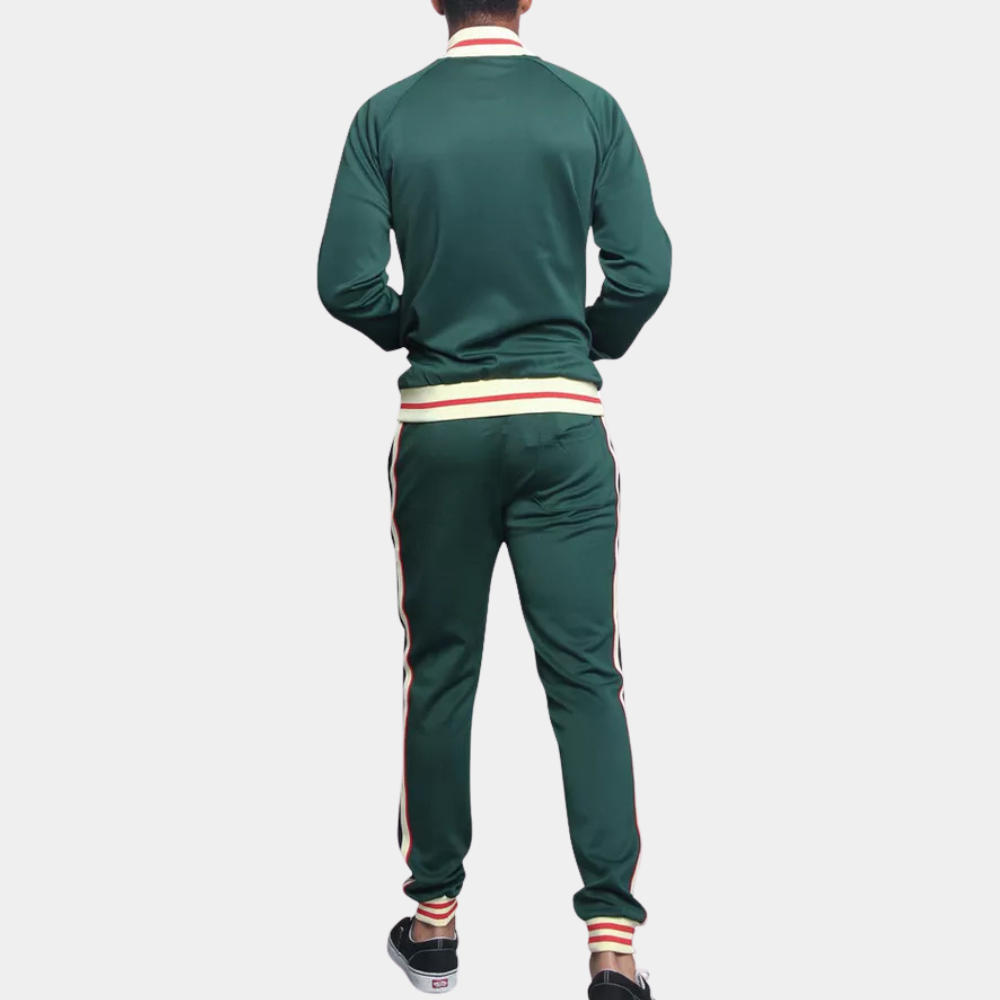 Herren Sporttrack Dunkelgrün Größe M Polyester-4
