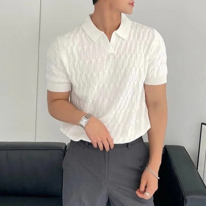 Variant image for Herren Polohemd Blau Größe M Polyester Atmungsaktiv Casual-13
