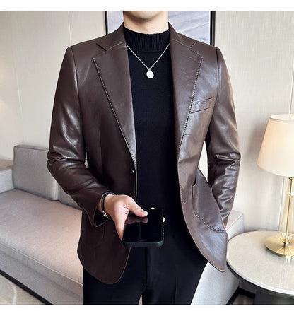 Variant image for Eleganter Herren Blazer Mit Doppelter Knopfleiste Für Formelle Anlässe-10