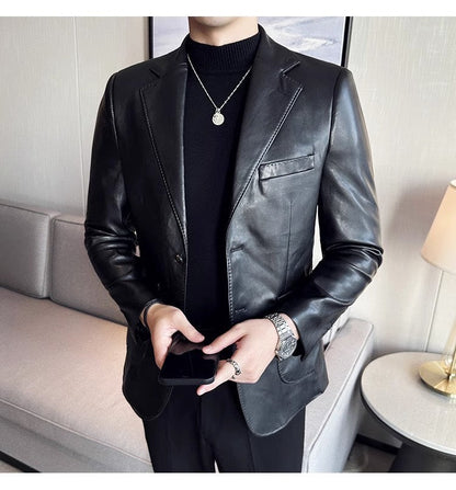 Eleganter Herren Blazer Mit Doppelter Knopfleiste Für Formelle Anlässe-2
